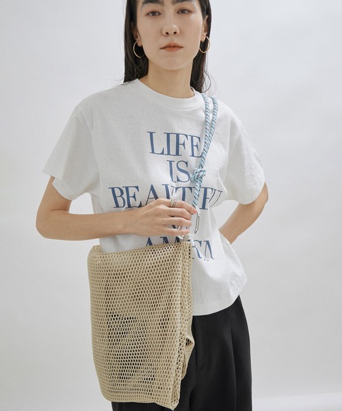 OUTDOOR PRODUCTS(アウトドアプロダクツ)の「【WEB限定】【OUTDOOR PRODUCTS for SALON】Mesh 3WAY tote(トートバッグ・レディース・ブラウン/ベージュ・FREE)」の3枚目の写真