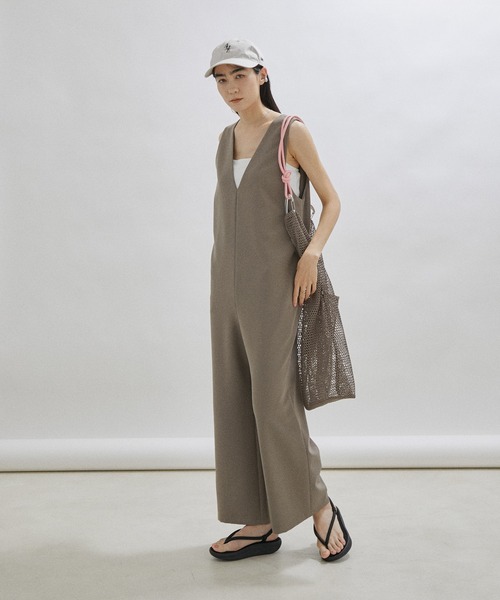 OUTDOOR PRODUCTS(アウトドアプロダクツ)の「【WEB限定】【OUTDOOR PRODUCTS for SALON】Mesh 3WAY tote(トートバッグ・レディース・ブラウン/ベージュ・FREE)」の5枚目の写真
