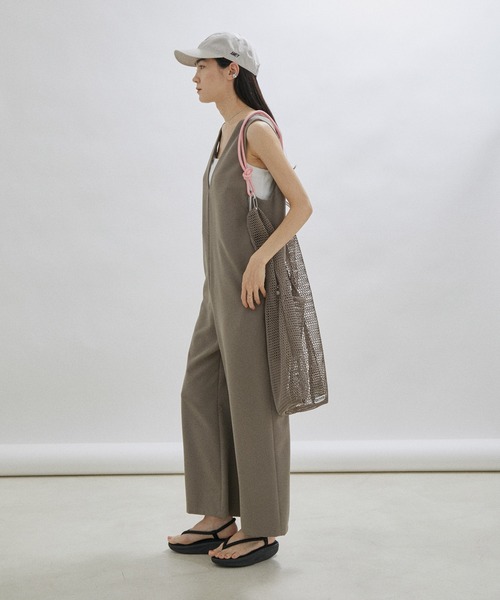 OUTDOOR PRODUCTS(アウトドアプロダクツ)の「【WEB限定】【OUTDOOR PRODUCTS for SALON】Mesh 3WAY tote(トートバッグ・レディース・ブラウン/ベージュ・FREE)」の6枚目の写真