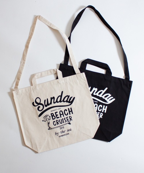 ALL ORDINARIES（オールオーディナリーズ）の「【SUNDAY BEACH CRUISER（サンデービーチクルーザー）】ロングボードマイリー 2WAYトートバッグ（トートバッグ・レディース・ナチュラル/ブラック・FREE）」の15枚目の写真