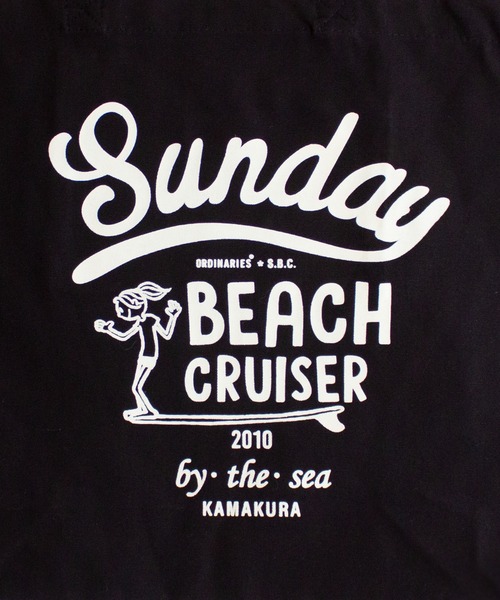ALL ORDINARIES（オールオーディナリーズ）の「【SUNDAY BEACH CRUISER（サンデービーチクルーザー）】ロングボードマイリー 2WAYトートバッグ（トートバッグ・レディース・ナチュラル/ブラック・FREE）」の12枚目の写真