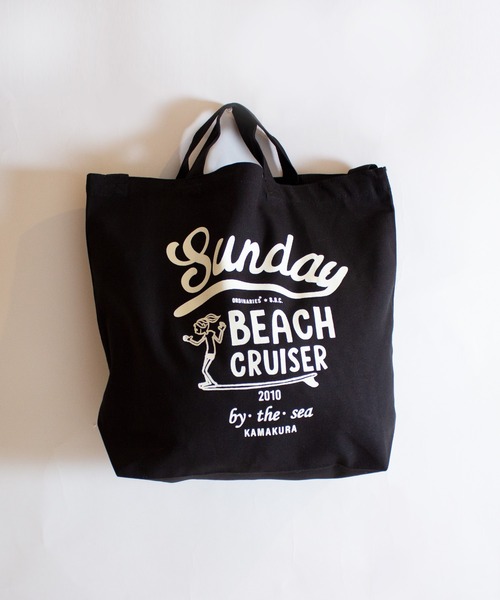 ALL ORDINARIES（オールオーディナリーズ）の「【SUNDAY BEACH CRUISER（サンデービーチクルーザー）】ロングボードマイリー 2WAYトートバッグ（トートバッグ・レディース・ナチュラル/ブラック・FREE）」の11枚目の写真