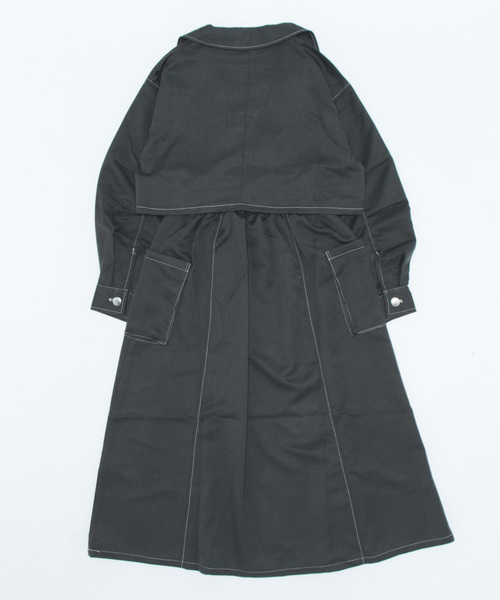 179/WG(イチナナキュウダブルジー)の「セットワンピース/ショートジャケット&ジャンスカ(ジャンパースカート・レディース・その他/チャコールグレー/オフホワイト・MEDIUM)」の18枚目の写真