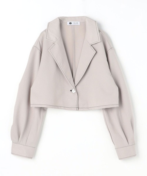 179/WG(イチナナキュウダブルジー)の「セットワンピース/ショートジャケット&ジャンスカ(ジャンパースカート・レディース・その他/チャコールグレー/オフホワイト・MEDIUM)」の15枚目の写真