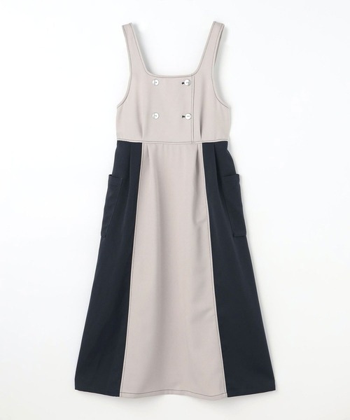 179/WG(イチナナキュウダブルジー)の「セットワンピース/ショートジャケット&ジャンスカ(ジャンパースカート・レディース・その他/チャコールグレー/オフホワイト・MEDIUM)」の4枚目の写真