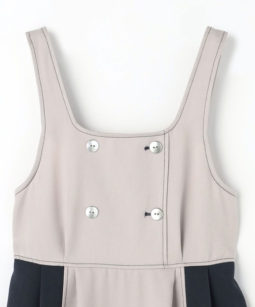 179/WG(イチナナキュウダブルジー)の「セットワンピース/ショートジャケット&ジャンスカ(ジャンパースカート・レディース・その他/チャコールグレー/オフホワイト・MEDIUM)」の12枚目の写真