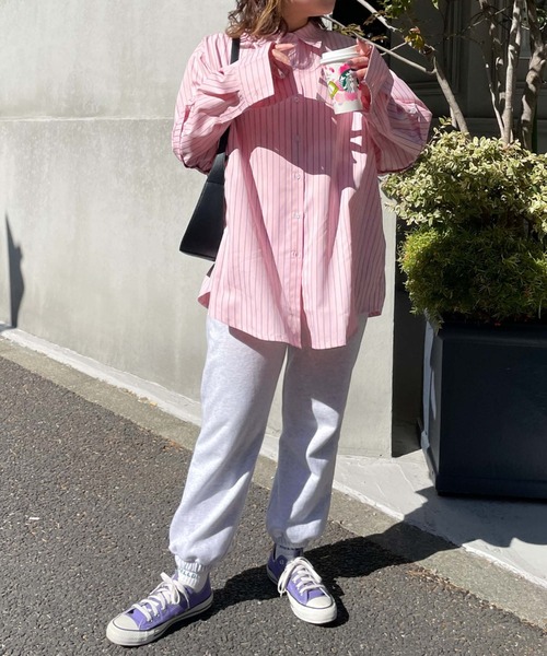 archives（アルシーヴ）の「【LIMITED】SWITCH SLEEVE STRIPE SHIRT（シャツ/ブラウス・レディース・イエロー/ピンク/ラベンダー・MEDIUM）」の21枚目の写真