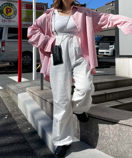 archives（アルシーヴ）の「【LIMITED】SWITCH SLEEVE STRIPE SHIRT（シャツ/ブラウス・レディース・イエロー/ピンク/ラベンダー・MEDIUM）」の15枚目の写真