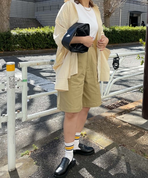 archives（アルシーヴ）の「【LIMITED】SWITCH SLEEVE STRIPE SHIRT（シャツ/ブラウス・レディース・イエロー/ピンク/ラベンダー・MEDIUM）」の19枚目の写真