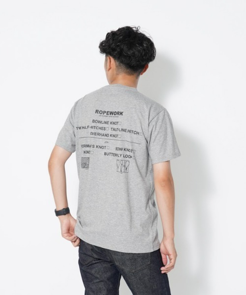 Snow Peak（スノーピーク）の「ROPEWORK T shirt（Tシャツ/カットソー・メンズ・ブラック/グレー/ブラウン・LARGE/MEDIUM/SMALL/X-LARGE）」の20枚目の写真