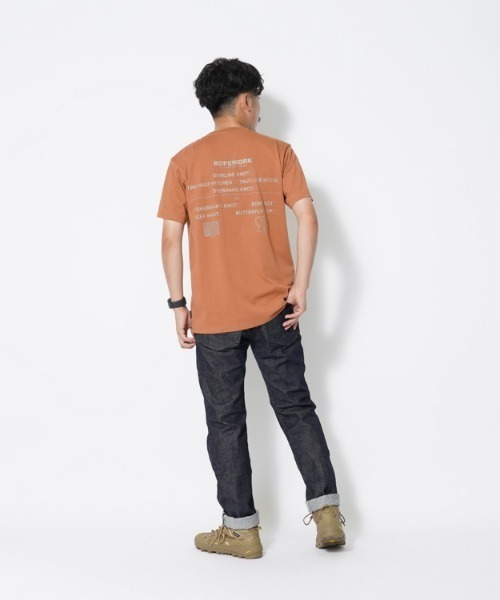 Snow Peak（スノーピーク）の「ROPEWORK T shirt（Tシャツ/カットソー・メンズ・ブラック/グレー/ブラウン・LARGE/MEDIUM/SMALL/X-LARGE）」の13枚目の写真
