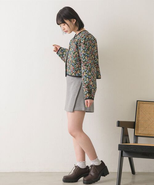 RETRO GIRL（レトロガール）の「ゴブランノーカラーJK（その他アウター・レディース・ブラック/ライトベージュ・FREE）」の22枚目の写真