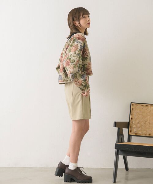 RETRO GIRL（レトロガール）の「ゴブランノーカラーJK（その他アウター・レディース・ブラック/ライトベージュ・FREE）」の4枚目の写真