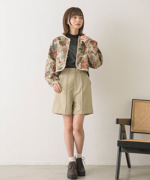 RETRO GIRL（レトロガール）の「ゴブランノーカラーJK（その他アウター・レディース・ブラック/ライトベージュ・FREE）」の12枚目の写真