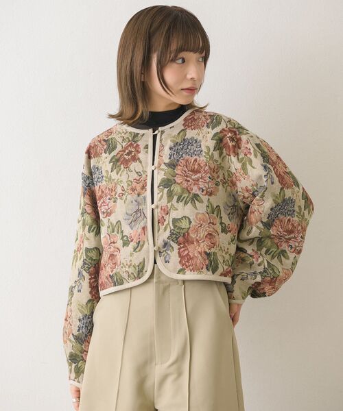 RETRO GIRL（レトロガール）の「ゴブランノーカラーJK（その他アウター・レディース・ブラック/ライトベージュ・FREE）」の20枚目の写真