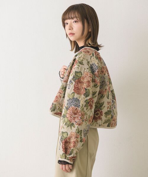 RETRO GIRL（レトロガール）の「ゴブランノーカラーJK（その他アウター・レディース・ブラック/ライトベージュ・FREE）」の10枚目の写真