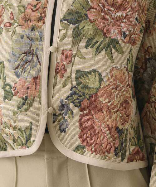 RETRO GIRL（レトロガール）の「ゴブランノーカラーJK（その他アウター・レディース・ブラック/ライトベージュ・FREE）」の16枚目の写真