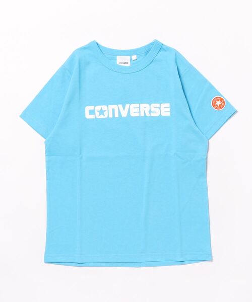 CONVERSE（コンバース）の「CONVERSE/コンバース　キッズ　半袖クルーTシャツ（Tシャツ/カットソー・キッズ・ブラック/オフホワイト/杢グレー/イエロー/サックスブルー・140/150/130/160）」の4枚目の写真