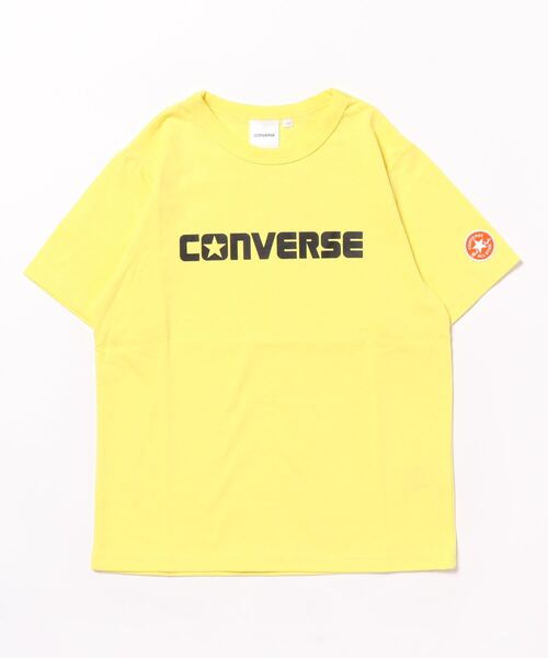 CONVERSE（コンバース）の「CONVERSE/コンバース　キッズ　半袖クルーTシャツ（Tシャツ/カットソー・キッズ・ブラック/オフホワイト/杢グレー/イエロー/サックスブルー・140/150/130/160）」の5枚目の写真