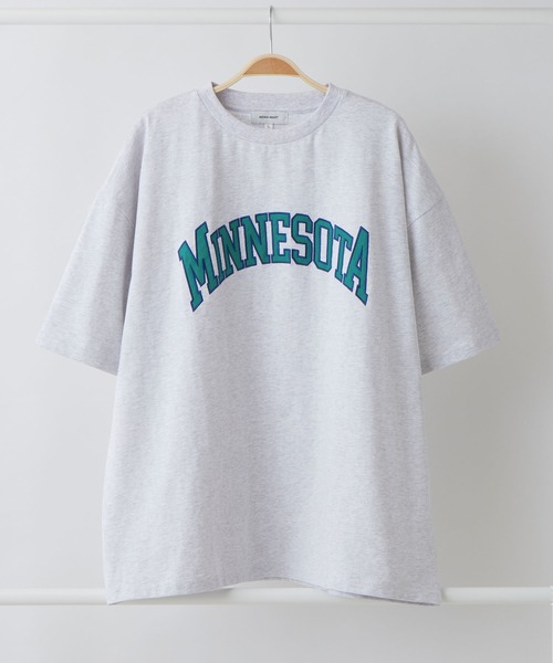 PARAMUS MINNESOTA DES MOINES LOGO CREW NECK T-SHIRTS / パラマス 