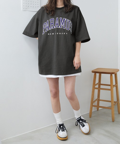PARAMUS MINNESOTA DES MOINES LOGO CREW NECK T-SHIRTS / パラマス