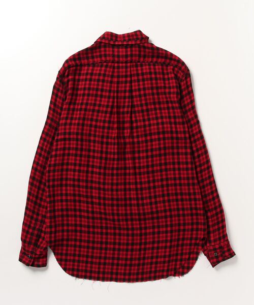 トップス MASU GRUNGE PLAID SHIRT 46 MASU (MASU) GRUNGE PLAID SHIRT RED mail order ｜ Palette Art