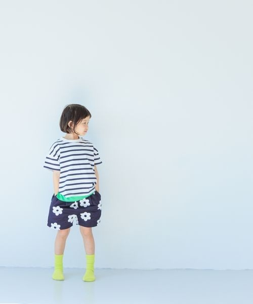 LOWRYS FARM(ローリーズファーム)の「USAボーダーTシャツ 180593(Tシャツ/カットソー・キッズ・ピンク/ネイビー/グリーン/ブルー/パープル・110cm/120cm/140cm/150cm/130cm)」の13枚目の写真