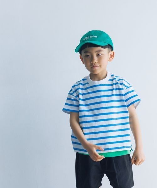 LOWRYS FARM(ローリーズファーム)の「USAボーダーTシャツ 180593(Tシャツ/カットソー・キッズ・ピンク/ネイビー/グリーン/ブルー/パープル・110cm/120cm/140cm/150cm/130cm)」の11枚目の写真