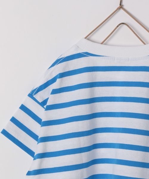 LOWRYS FARM(ローリーズファーム)の「USAボーダーTシャツ 180593(Tシャツ/カットソー・キッズ・ピンク/ネイビー/グリーン/ブルー/パープル・110cm/120cm/140cm/150cm/130cm)」の7枚目の写真