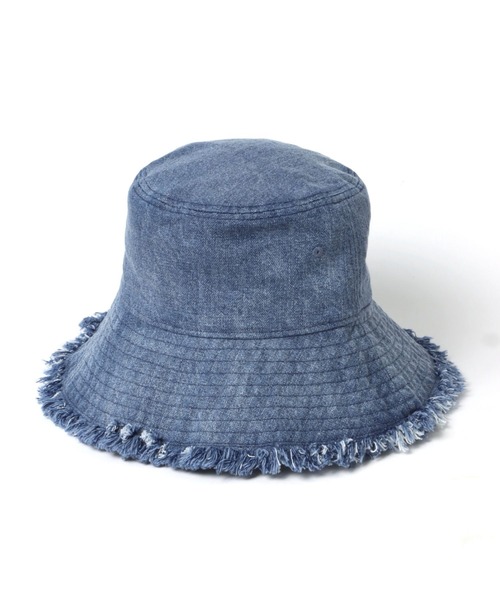 Heather（ヘザー）の「【NEW ERA/ニューエラ】カットオフデニムバケットハット　189395（ハット・レディース・ブルー系その他・ONE SIZE）」の11枚目の写真