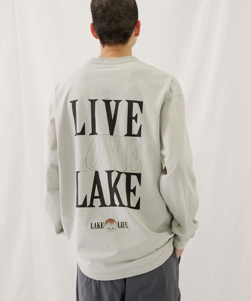 EKAL(エカル)の「L L LAKE LONG-SLEEVE T-SHIRTS(Tシャツ/カットソー・メンズ・カーキ/ライトグレー・MEDIUM/LARGE)」の19枚目の写真