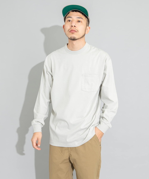 EKAL(エカル)の「L L LAKE LONG-SLEEVE T-SHIRTS(Tシャツ/カットソー・メンズ・カーキ/ライトグレー・MEDIUM/LARGE)」の15枚目の写真