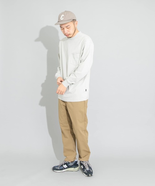 EKAL(エカル)の「L L LAKE LONG-SLEEVE T-SHIRTS(Tシャツ/カットソー・メンズ・カーキ/ライトグレー・MEDIUM/LARGE)」の7枚目の写真