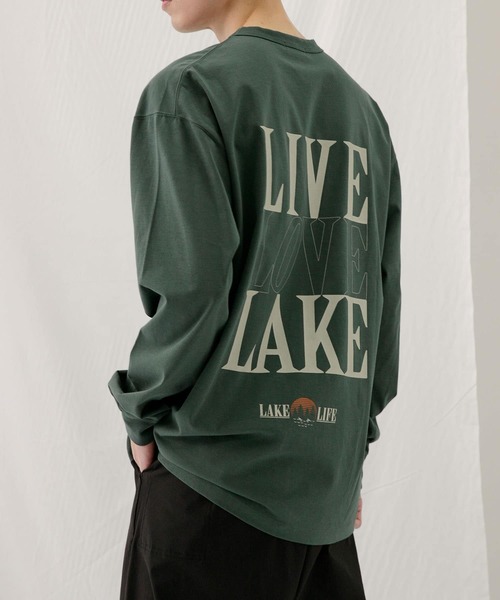 EKAL(エカル)の「L L LAKE LONG-SLEEVE T-SHIRTS(Tシャツ/カットソー・メンズ・カーキ/ライトグレー・MEDIUM/LARGE)」の16枚目の写真