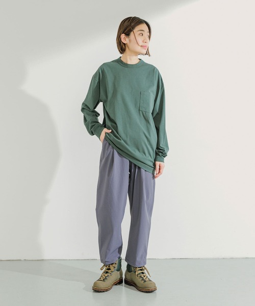 EKAL(エカル)の「L L LAKE LONG-SLEEVE T-SHIRTS(Tシャツ/カットソー・メンズ・カーキ/ライトグレー・MEDIUM/LARGE)」の17枚目の写真