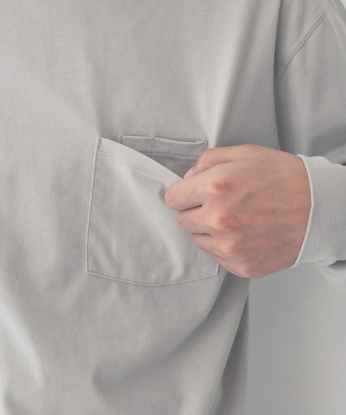 EKAL(エカル)の「L L LAKE LONG-SLEEVE T-SHIRTS(Tシャツ/カットソー・メンズ・カーキ/ライトグレー・MEDIUM/LARGE)」の22枚目の写真