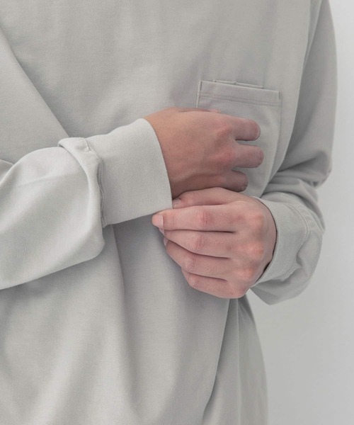 EKAL(エカル)の「L L LAKE LONG-SLEEVE T-SHIRTS(Tシャツ/カットソー・メンズ・カーキ/ライトグレー・MEDIUM/LARGE)」の14枚目の写真