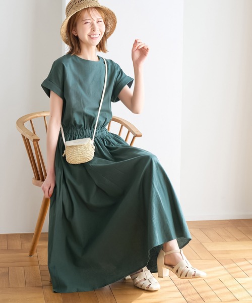 ROPE' PICNIC(ロペピクニック)の「【WEB限定】INDIAウエストマークワンピース(ワンピース・レディース・ブラック/グリーン/ブラウン・38)」の3枚目の写真