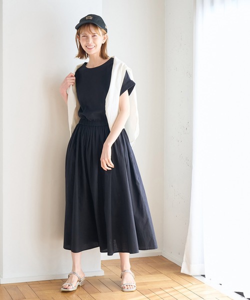 ROPE' PICNIC(ロペピクニック)の「【WEB限定】INDIAウエストマークワンピース(ワンピース・レディース・ブラック/グリーン/ブラウン・38)」の8枚目の写真