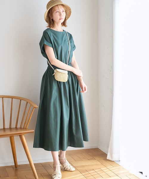 ROPE' PICNIC(ロペピクニック)の「【WEB限定】INDIAウエストマークワンピース(ワンピース・レディース・ブラック/グリーン/ブラウン・38)」の4枚目の写真