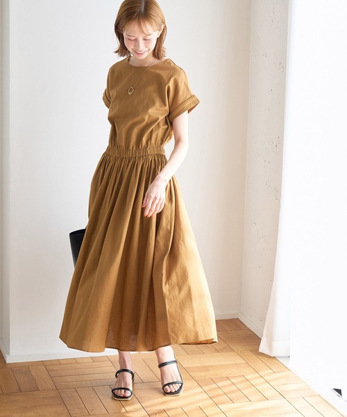 ROPE' PICNIC(ロペピクニック)の「【WEB限定】INDIAウエストマークワンピース(ワンピース・レディース・ブラック/グリーン/ブラウン・38)」の9枚目の写真