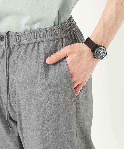 green label relaxing（グリーンレーベルリラクシング）の「ストレッチ サッカー イージー パンツ ストライプ柄 9分丈 -伸縮性-（その他パンツ・メンズ・ブラック/ネイビー/グレー・XL/XS/S/M/L）」の13枚目の写真