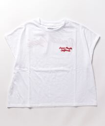 【OP:オーピー】レディースバックチェーン刺繍Tシャツ