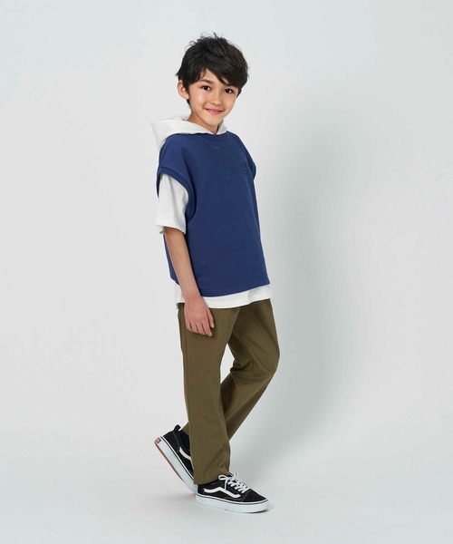 MPS（エムピーエス）の「【MPS】吸水速乾パーカーレイヤード（パーカー・キッズ・ベージュ/ブルー・140/130/105/160/150/120）」の6枚目の写真