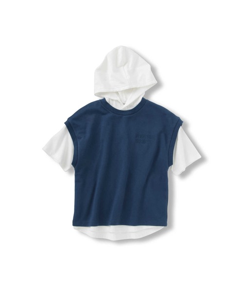 MPS（エムピーエス）の「【MPS】吸水速乾パーカーレイヤード（パーカー・キッズ・ベージュ/ブルー・140/130/105/160/150/120）」の9枚目の写真