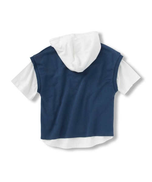 MPS（エムピーエス）の「【MPS】吸水速乾パーカーレイヤード（パーカー・キッズ・ベージュ/ブルー・140/130/105/160/150/120）」の10枚目の写真