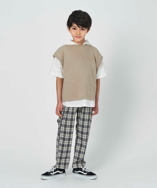 MPS（エムピーエス）の「【MPS】吸水速乾パーカーレイヤード（パーカー・キッズ・ベージュ/ブルー・140/130/105/160/150/120）」の3枚目の写真