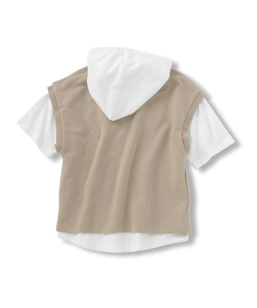 MPS（エムピーエス）の「【MPS】吸水速乾パーカーレイヤード（パーカー・キッズ・ベージュ/ブルー・140/130/105/160/150/120）」の8枚目の写真