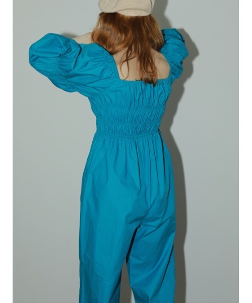 AMAIL(アマイル)の「2way gasstation coverall(つなぎ/オールインワン・レディース・ブラック/ベージュ/ブルー・FREE)」の17枚目の写真