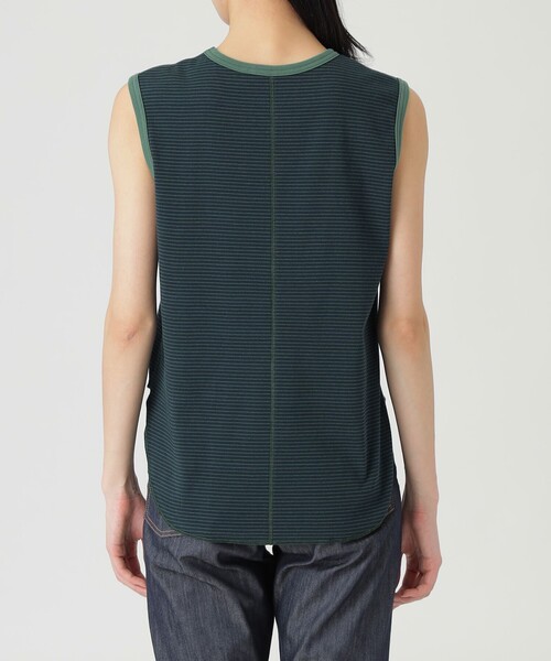 LOVELESS（ラブレス）の「フライスボーダーノースリーブ（タンクトップ・レディース・グリーン系その他3/ブルー系その他4/イエロー系その他2・36）」の9枚目の写真